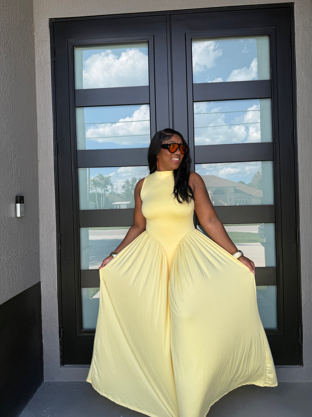 Carmen yellow Maxi dress