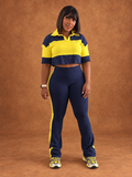 Yellow and blue color block set
