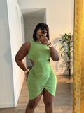 Dakia  apple green dress