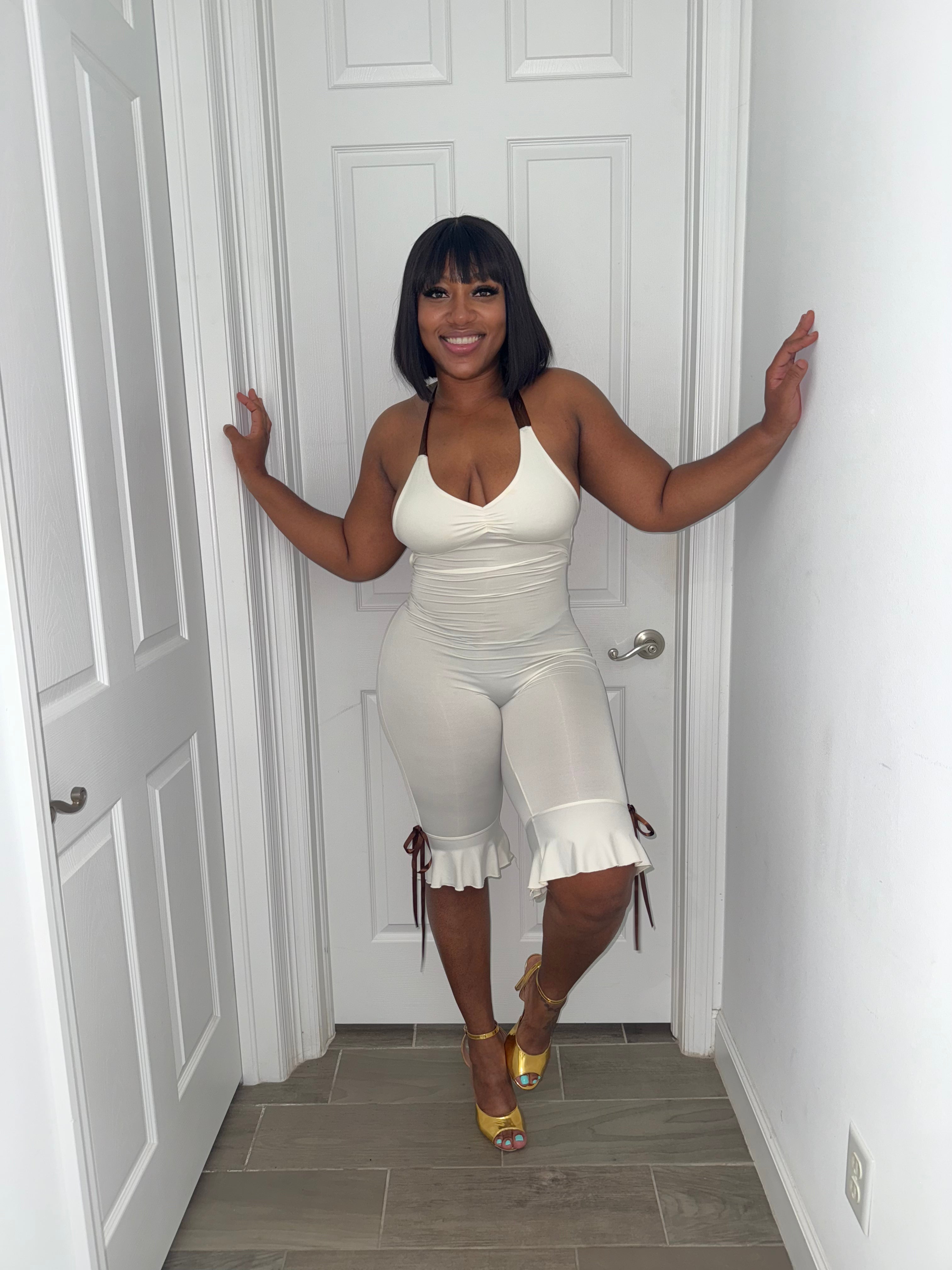 Contrast color Romper