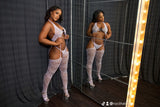 Lavender body stocking set